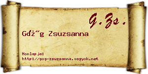 Góg Zsuzsanna névjegykártya