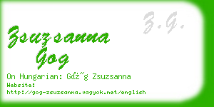 zsuzsanna gog business card